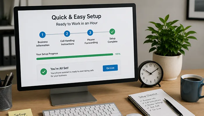 Quick & Easy Setup — Ready in an Hour